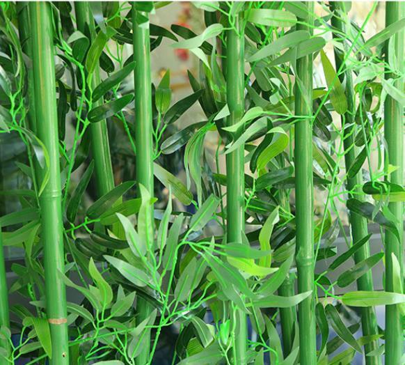 1 Adet 100cm / 1m Yapay Bambu Dalı Yaprağı