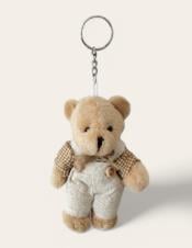 1 Adet 11cm Peluş Anahtarlık Ayıcık Kıyafetli Erkek