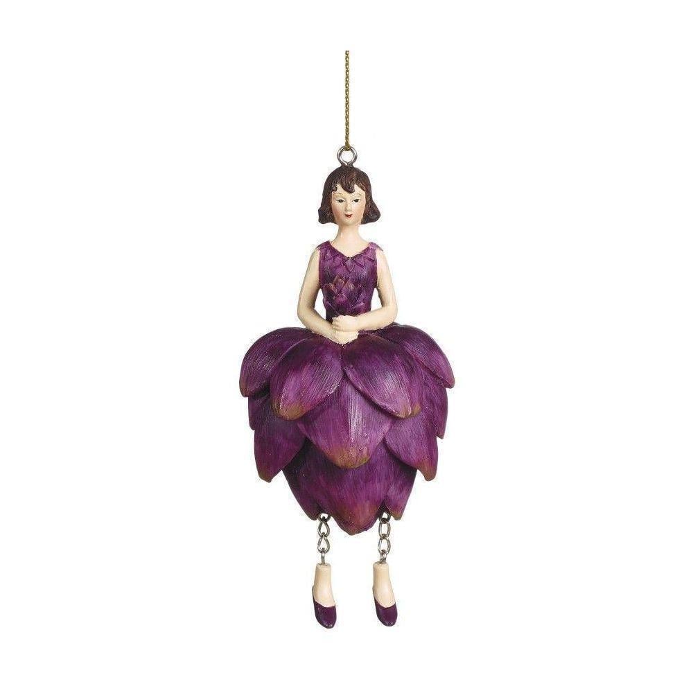 1 Adet 12cm Çiçek Kız Peri Biblo Enginar Çiçeği