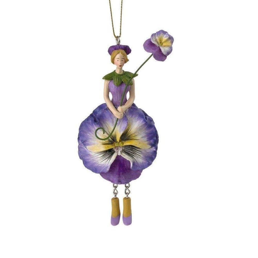 1 Adet 12cm Çiçek Kız Peri Biblo Hercai Menekşe Çiçeği