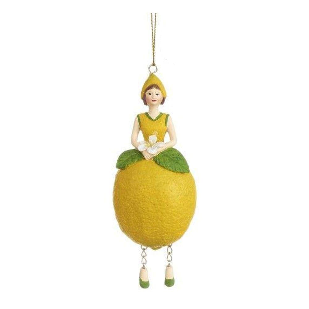 1 Adet 12cm Çiçek Kız Peri Biblo Limon Çiçeği