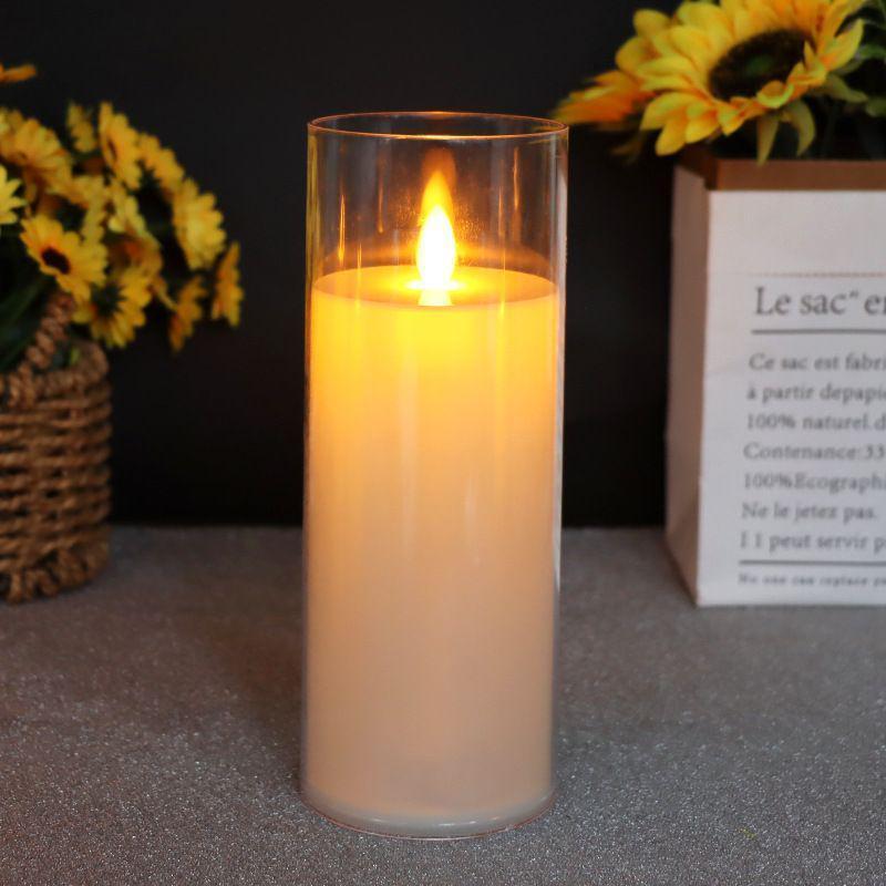 1 Adet 20x7,5cm Plastik Led Mum Pilli