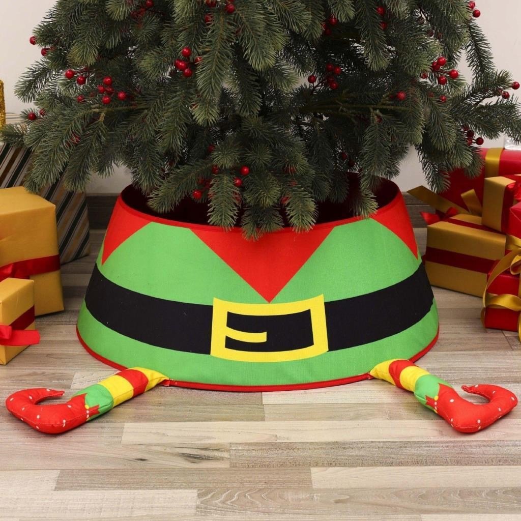 1 Adet 60cm Yılbaşı Ağaç Eteği Peluş Ayaklı Elf