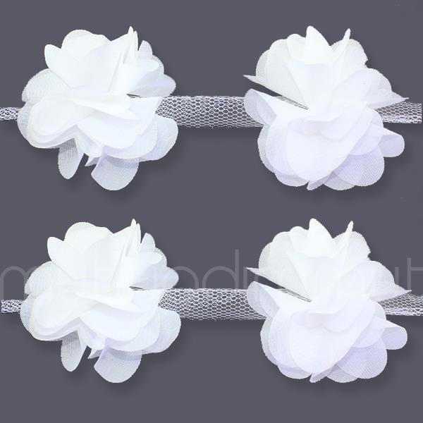 1 Bağ 120 Adet Kumaş Bağ Gül Ponpon Lazer