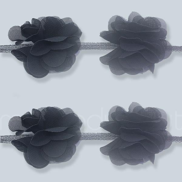 1 Bağ 120 Adet Kumaş Bağ Gül Ponpon Lazer