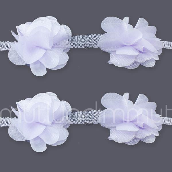 1 Bağ 120 Adet Kumaş Bağ Gül Ponpon Lazer