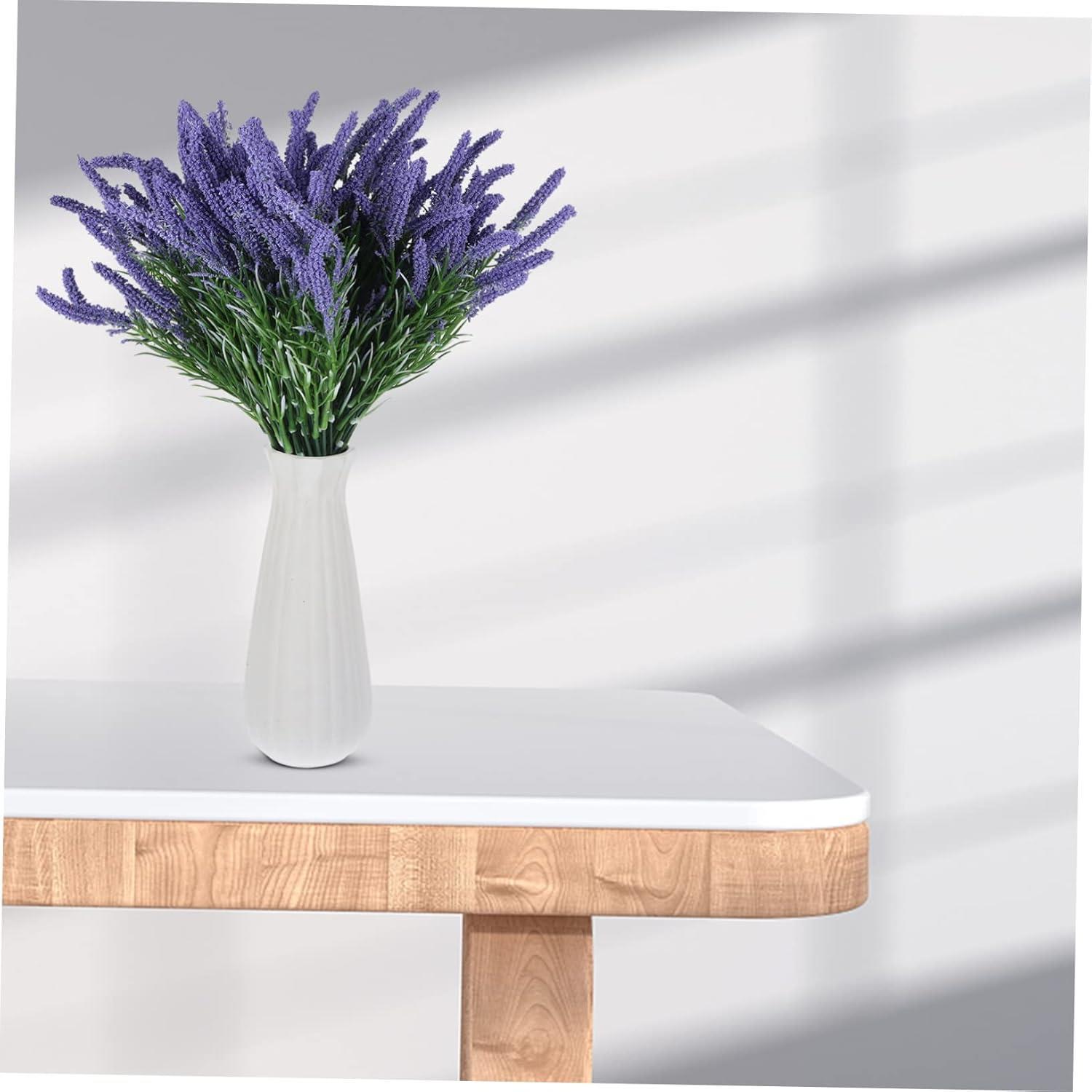 1 Demet 38cm Yapay Çiçek Ucu Mor Pıtırcıklı Yeşillik