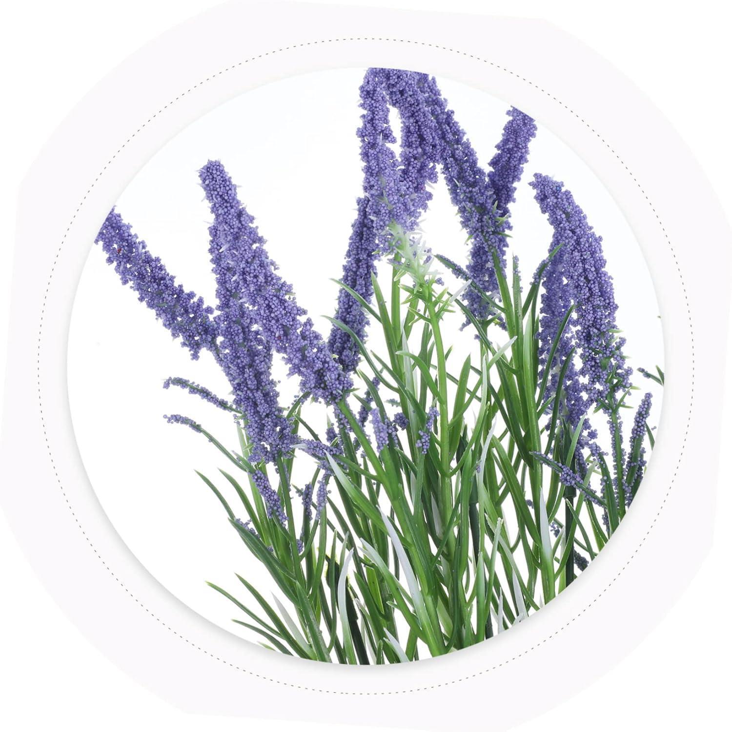 1 Demet 38cm Yapay Çiçek Ucu Mor Pıtırcıklı Yeşillik