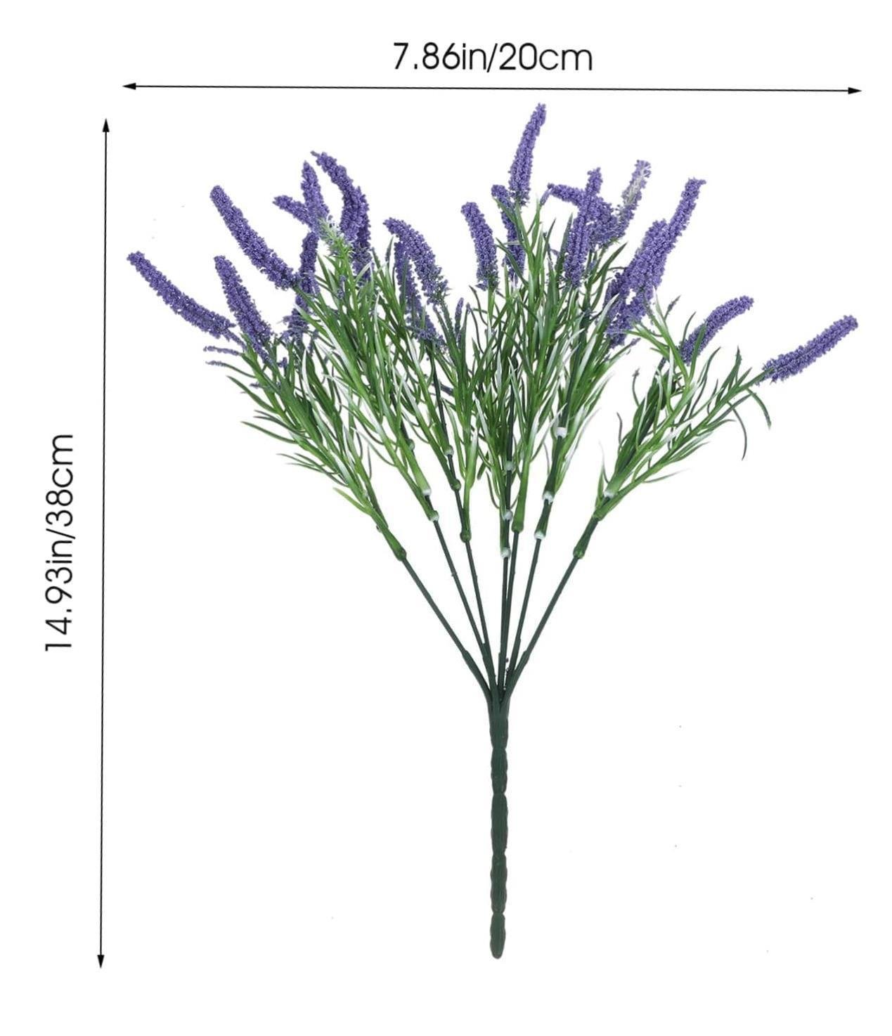 1 Demet 38cm Yapay Çiçek Ucu Mor Pıtırcıklı Yeşillik