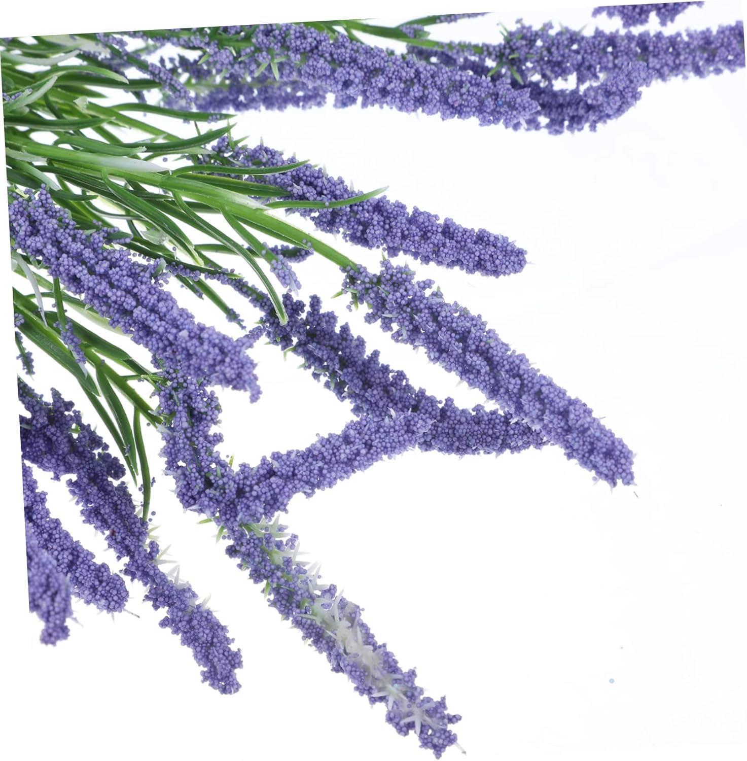 1 Demet 38cm Yapay Çiçek Ucu Mor Pıtırcıklı Yeşillik