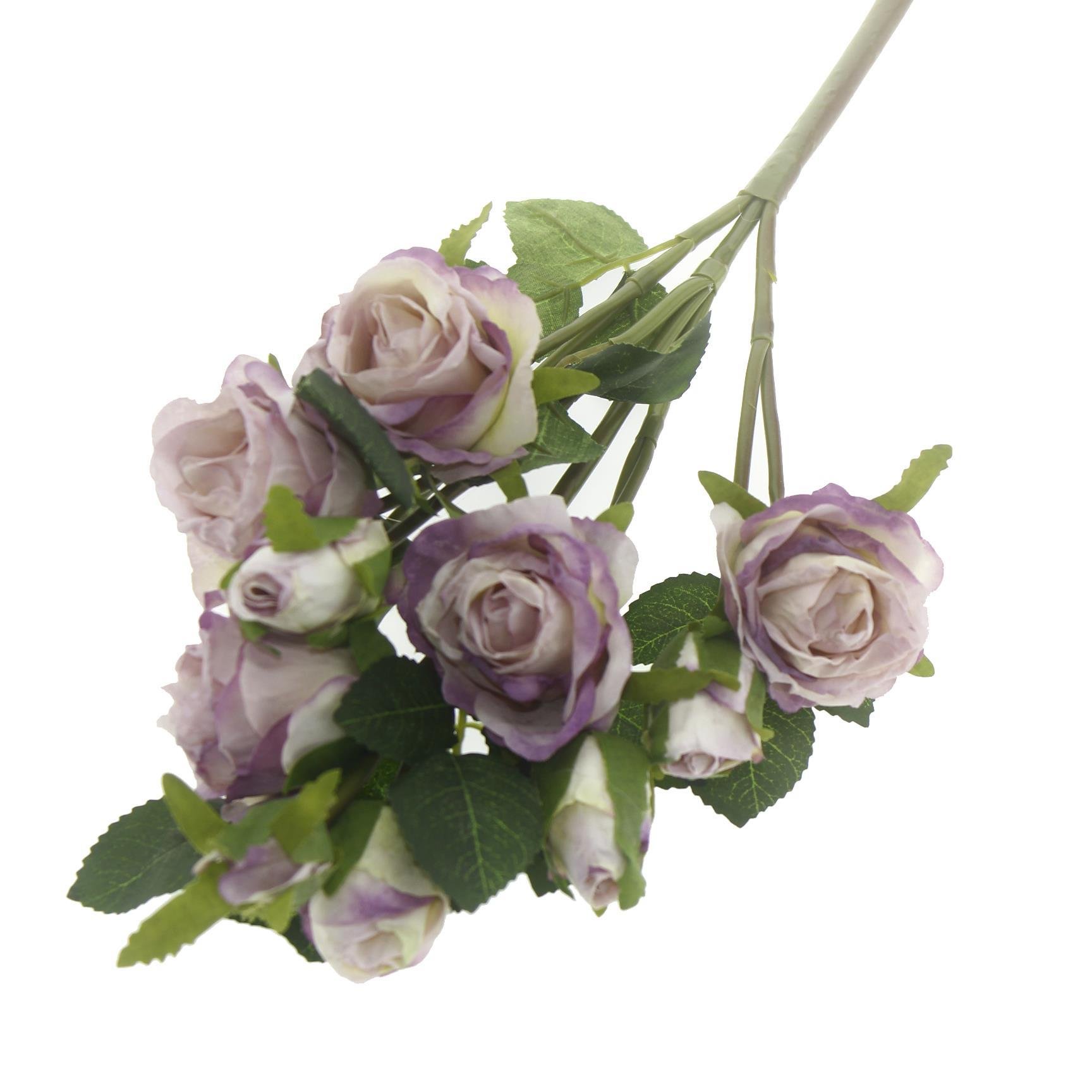 1 Demet 50cm Yapay Çiçek 5 Dallı Gül