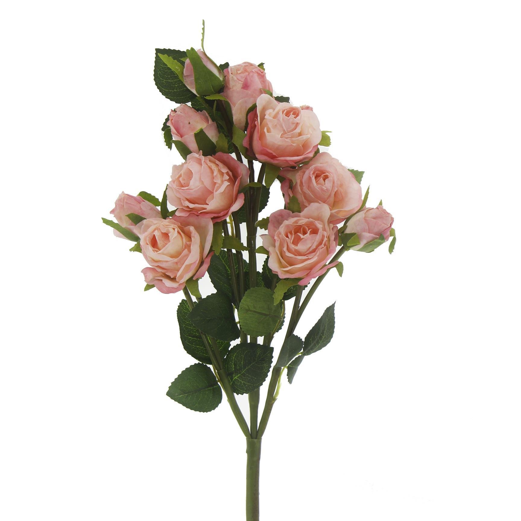 1 Demet 50cm Yapay Çiçek 5 Dallı Gül