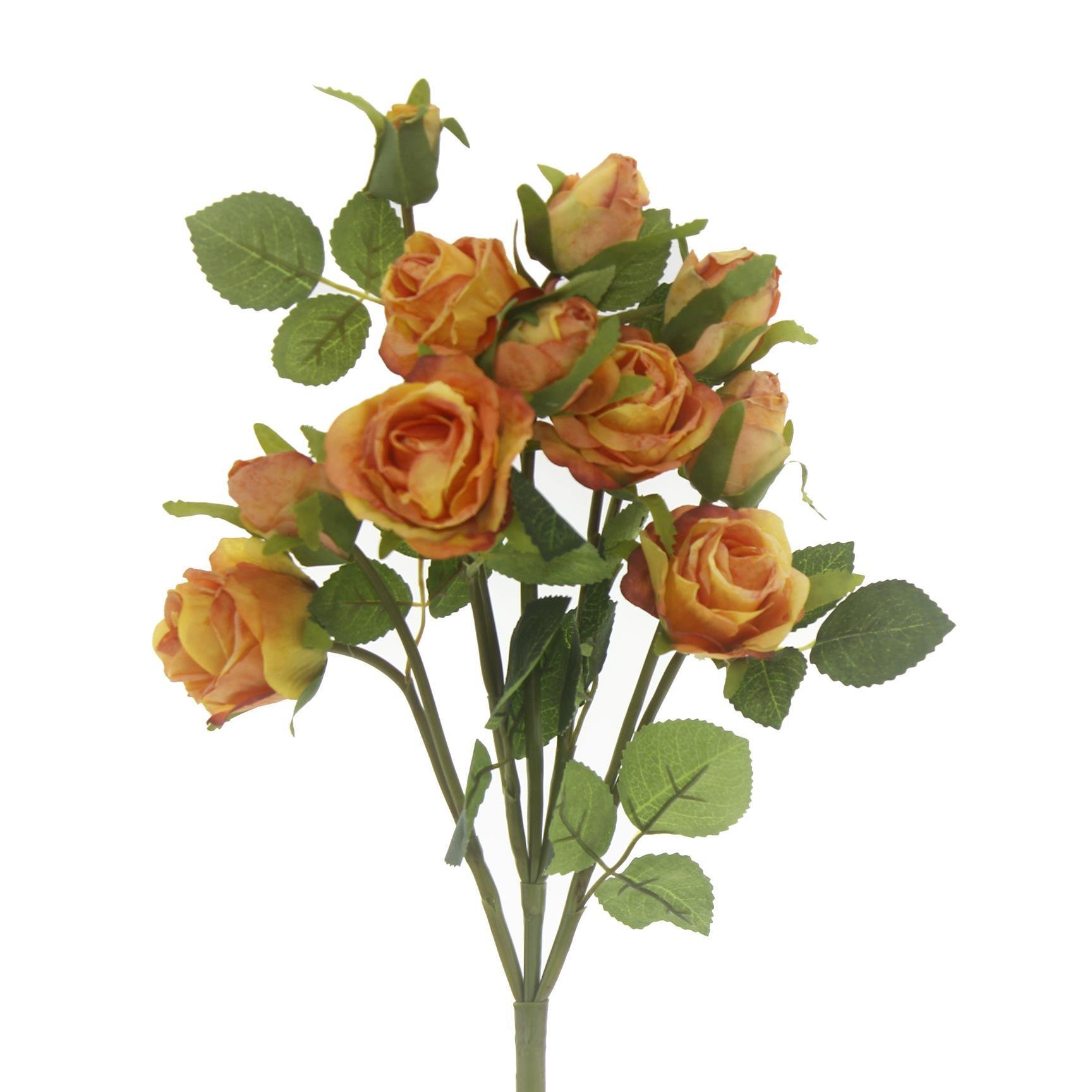 1 Demet 50cm Yapay Çiçek 5 Dallı Gül