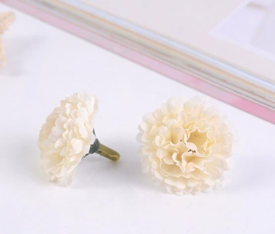 10 Adet 3cm Mini Kumaş Şakayık Çiçek