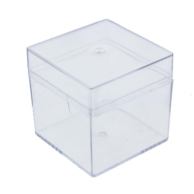 10 Adet 5x5cm Kapaklı Mika Kutu