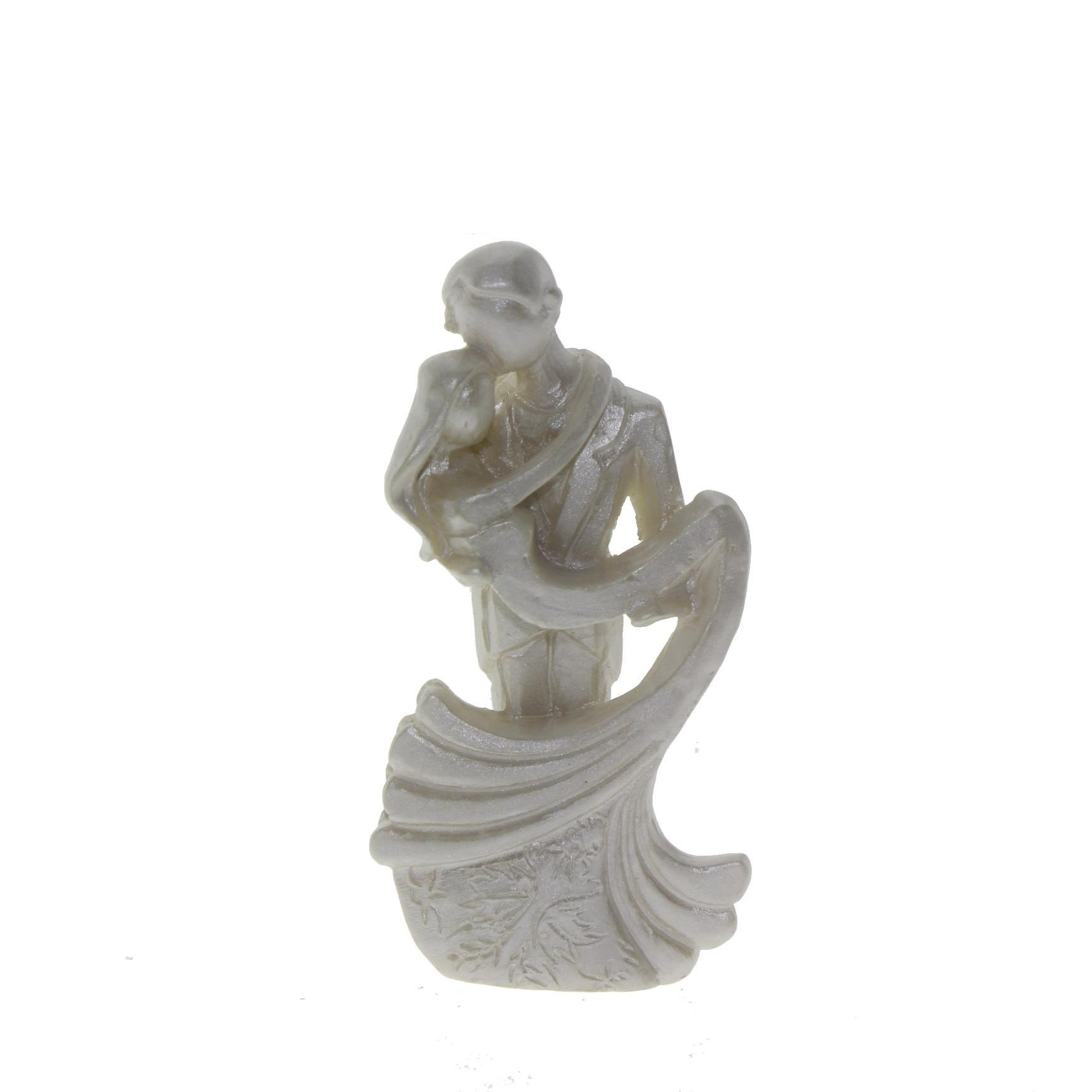 10 Adet 8cm Gelin Damat Biblo Sedef Boyalı