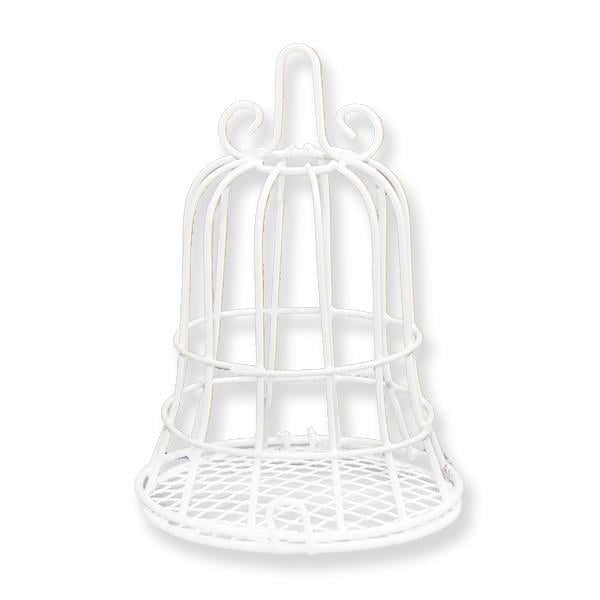10 Adet Beyaz Metal Kafes 7x10,5cm
