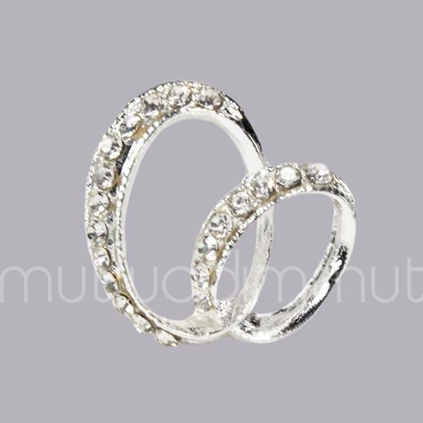 10 Adet Çok Taşlı Metal Yüzük