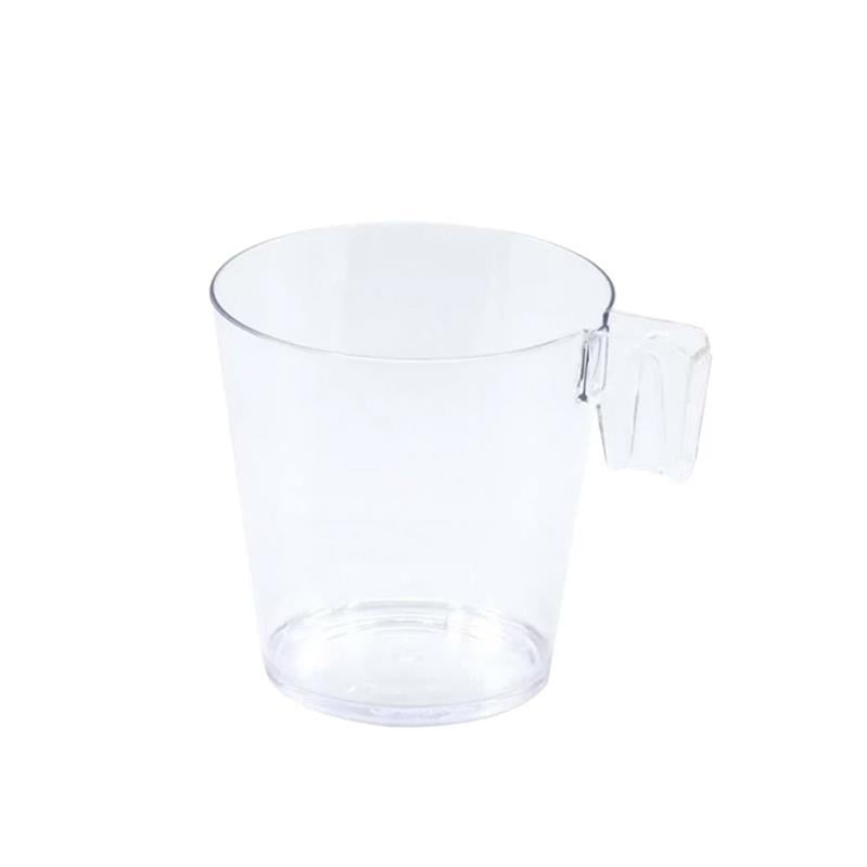 10 Adet Espresso ve Türk Kahvesi Şeffaf Plastik Fincan