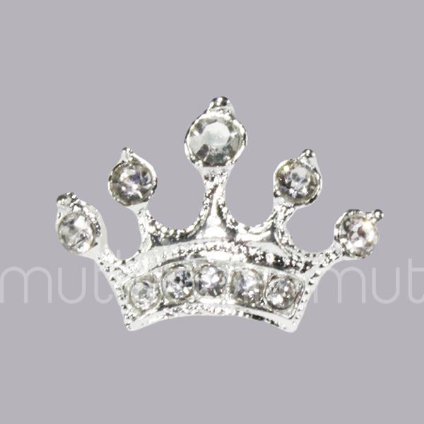 10 Adet Metal Kral Tacı