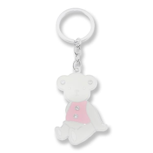 10 Adet Taşlı Ayıcık Metal İthal Anahtarlık