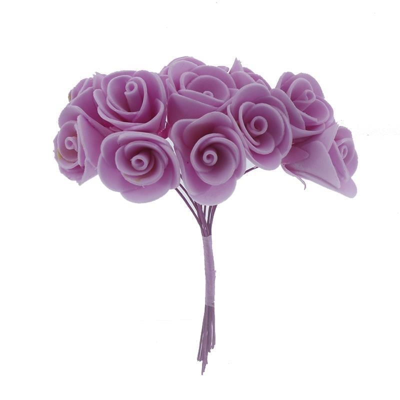 10 Demet (120 Adet) Küçük Lateks Gül Çiçek