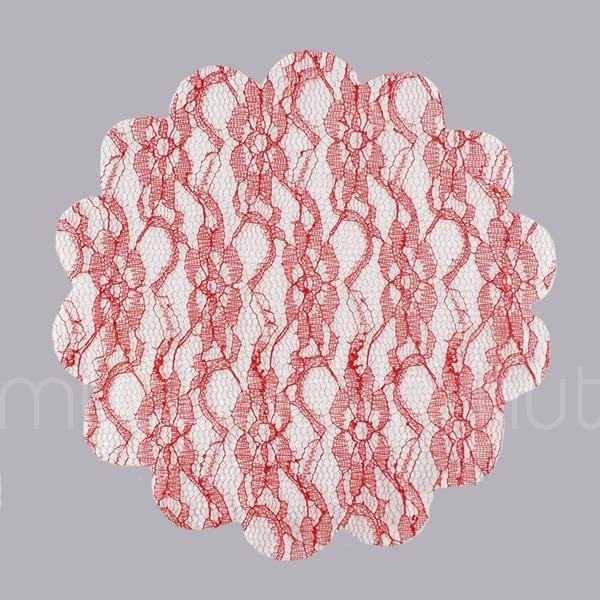 100 Adet 22 Cm Dantel Tül Kesilmiş Tül Organze Kumaş