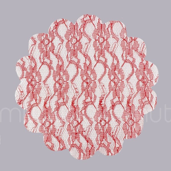 100 Adet 22 Cm Dantel Tül Kesilmiş Tül Organze Kumaş