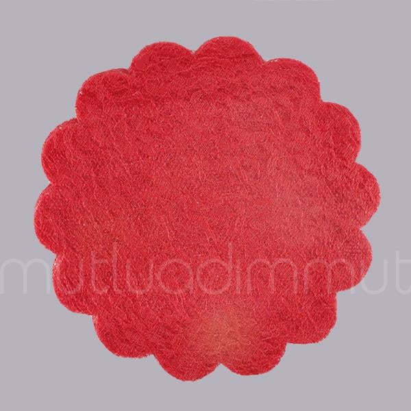 100 Adet 22 Cm Dantel Tül Kesilmiş Tül Organze Kumaş