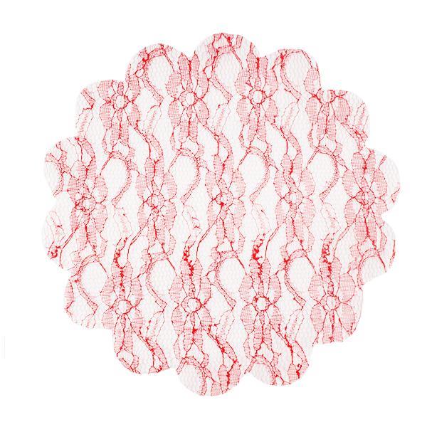 100 Adet 22 Cm Dantel Tül Kesilmiş Tül Organze Kumaş