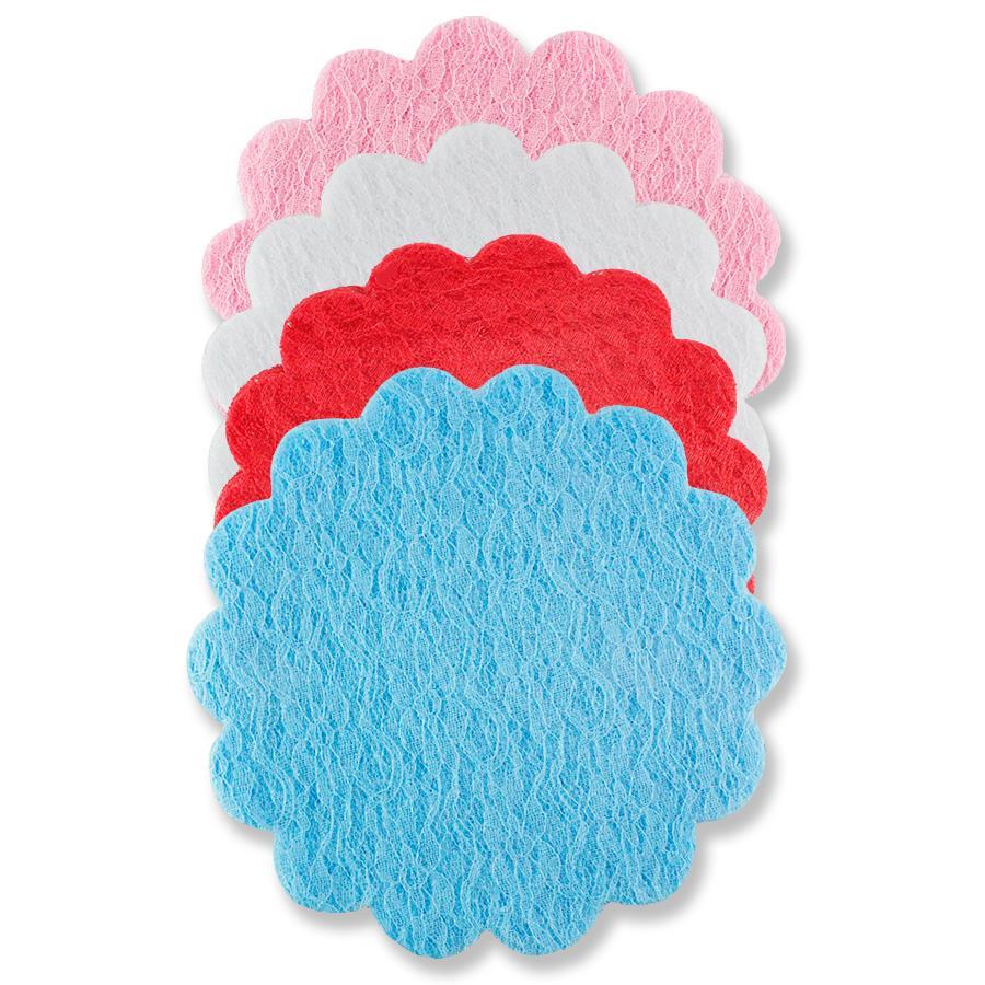 100 Adet 22 Cm Dantel Tül Kesilmiş Tül Organze Kumaş