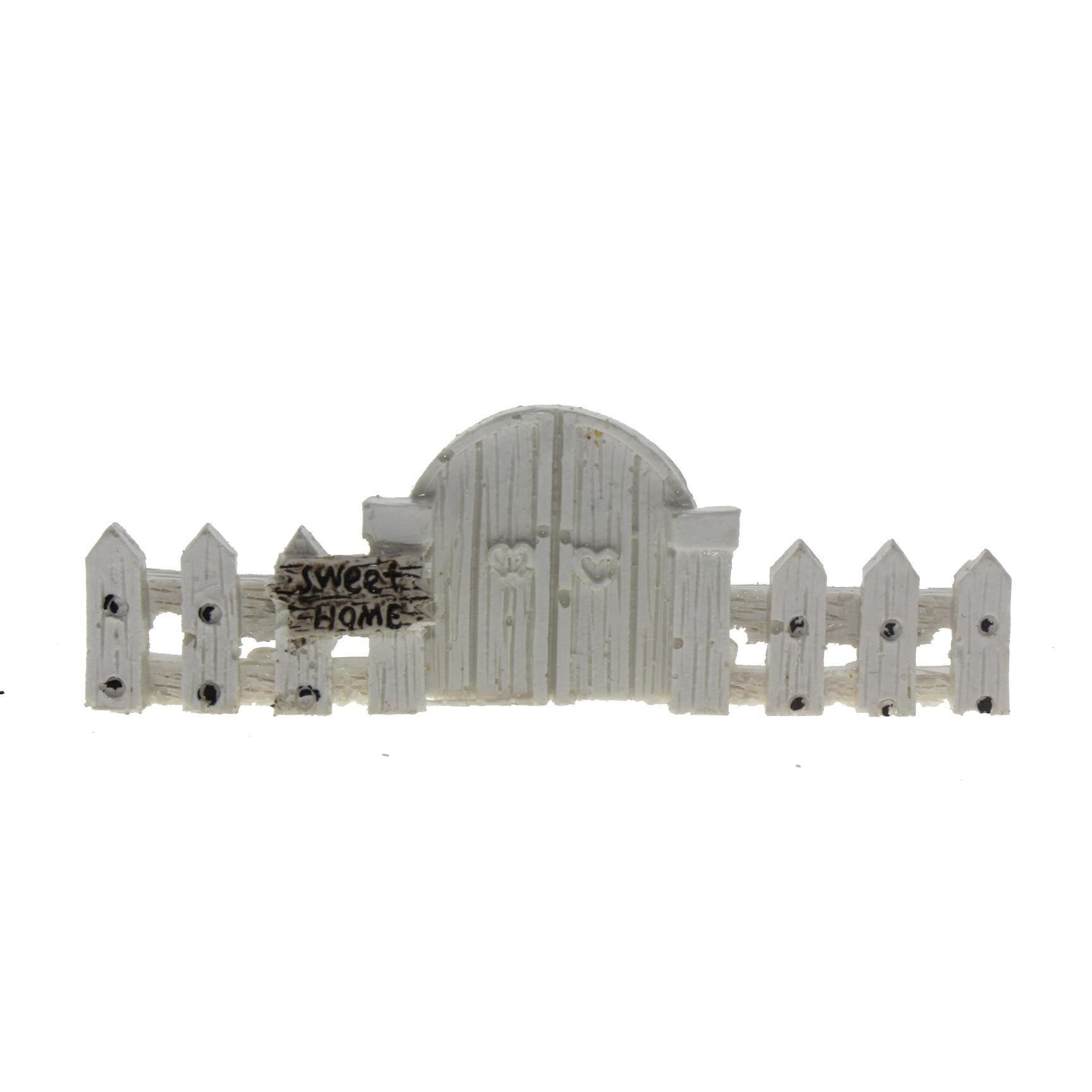 10x3,5cm Kapılı Çit Biblo Terrarium Minyatür