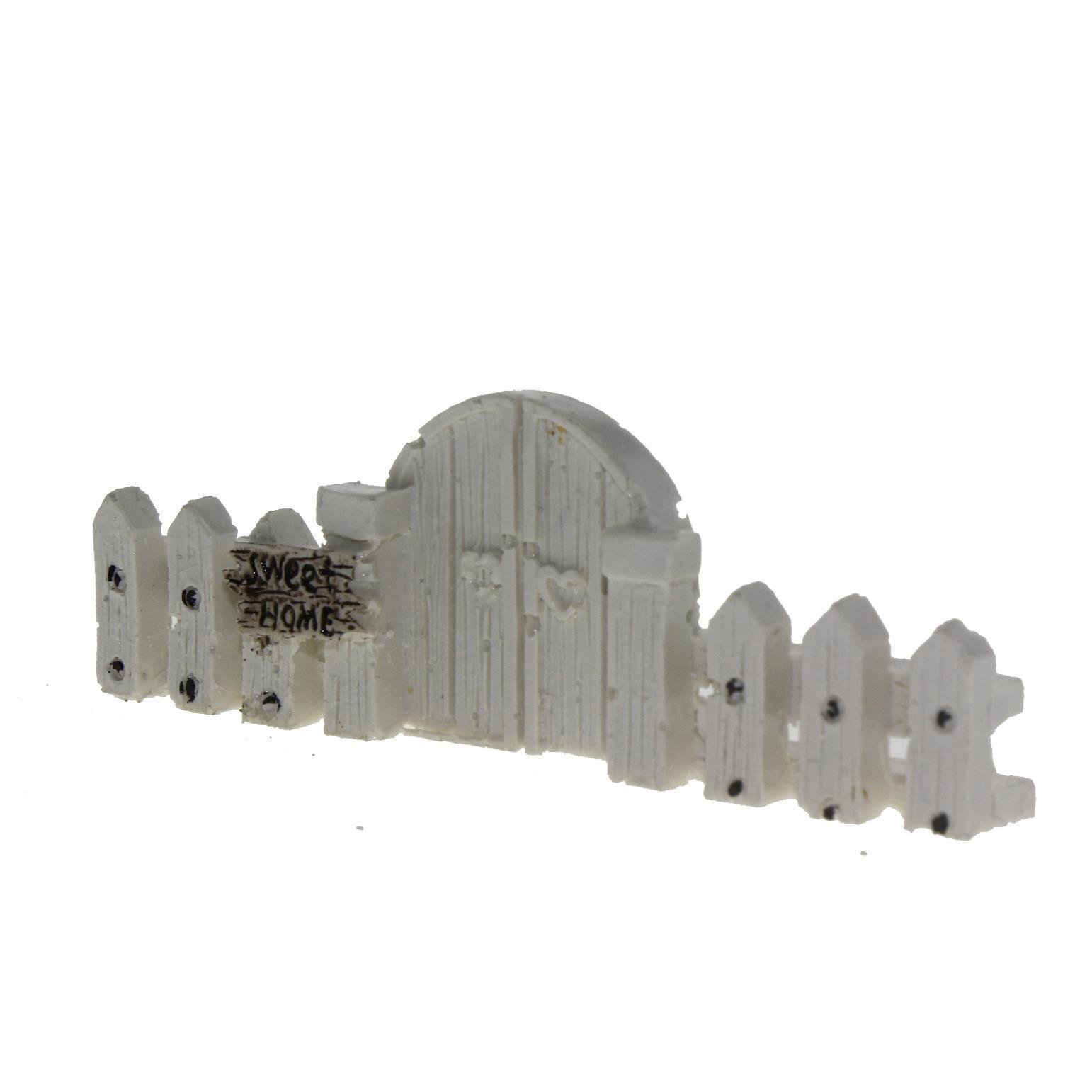 10x3,5cm Kapılı Çit Biblo Terrarium Minyatür