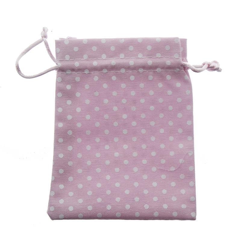 12 Adet 10x12,5cm Puanlı Kumaş Kese