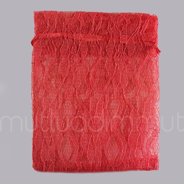 12 Adet 10x13cm Dantel Kese