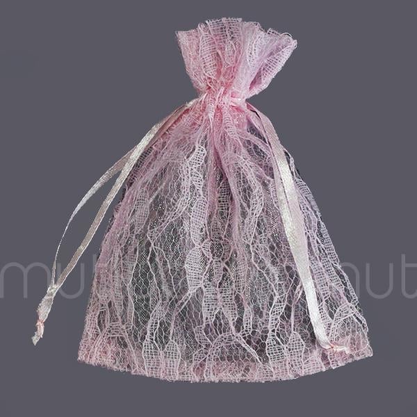 12 Adet 10x13cm Dantel Kese