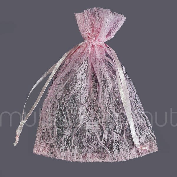 12 Adet 10x13cm Dantel Kese