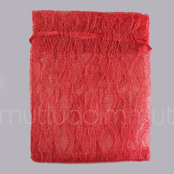 12 Adet 10x13cm Dantel Kese
