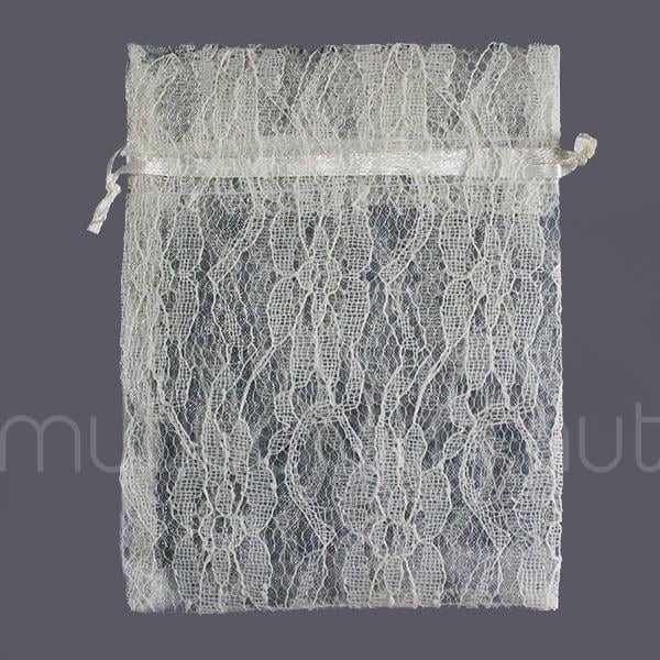 12 Adet 10x13cm Dantel Kese