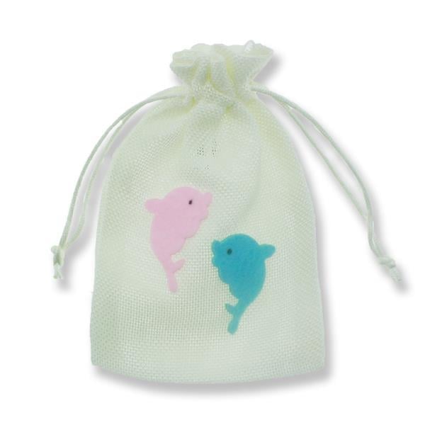 12 Adet 11x17cm Keçe 2 Yunuslu Keten Kese