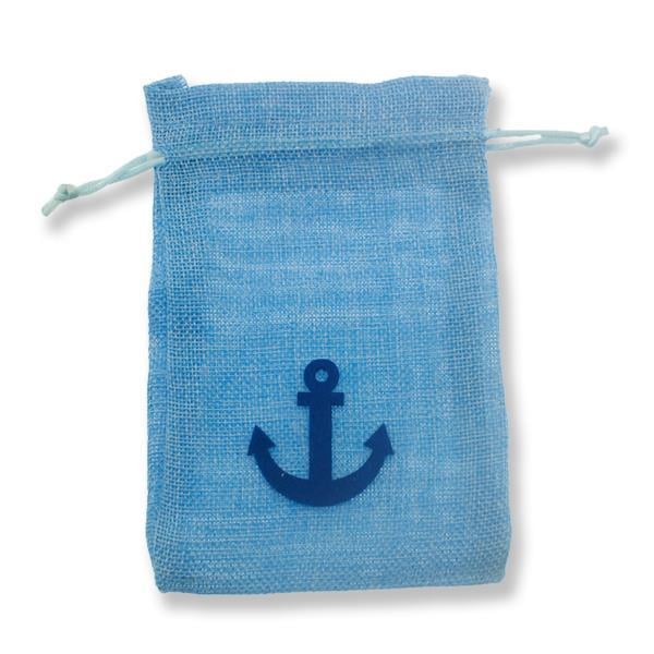 12 Adet 11x17cm Keçe Çapalı Keten Kese