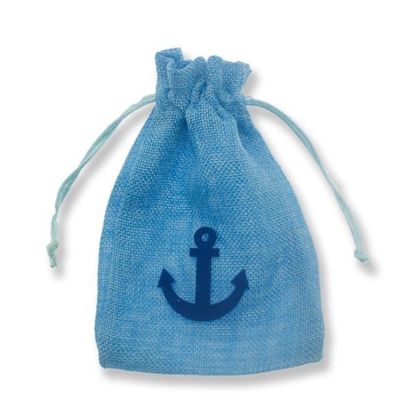 12 Adet 11x17cm Keçe Çapalı Keten Kese