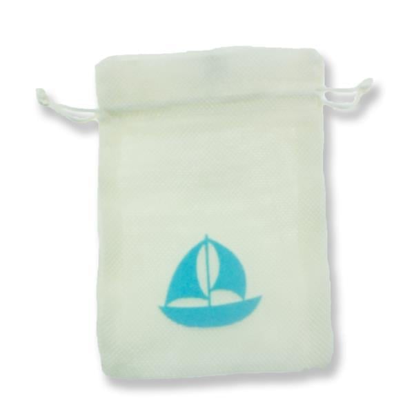 12 Adet 11x17cm Keçe Yelkenli Keten Kese