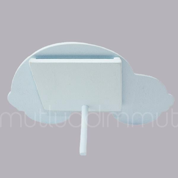 12 Adet 12x10cm Ahşap Çerçeve Çiçekli Araba