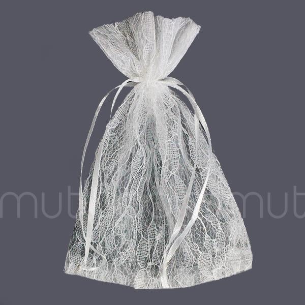 12 Adet 12x17cm Dantel Kese