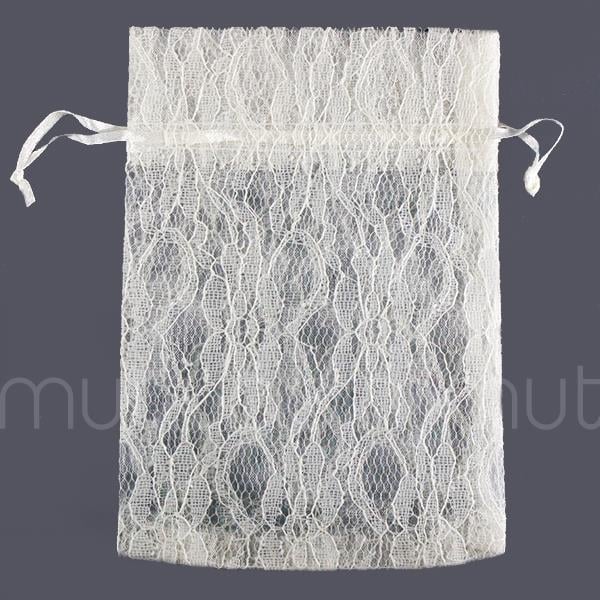 12 Adet 12x17cm Dantel Kese