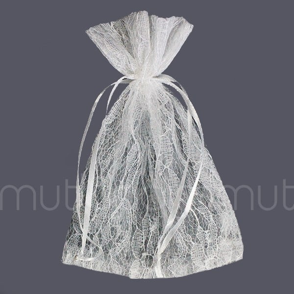 12 Adet 12x17cm Dantel Kese