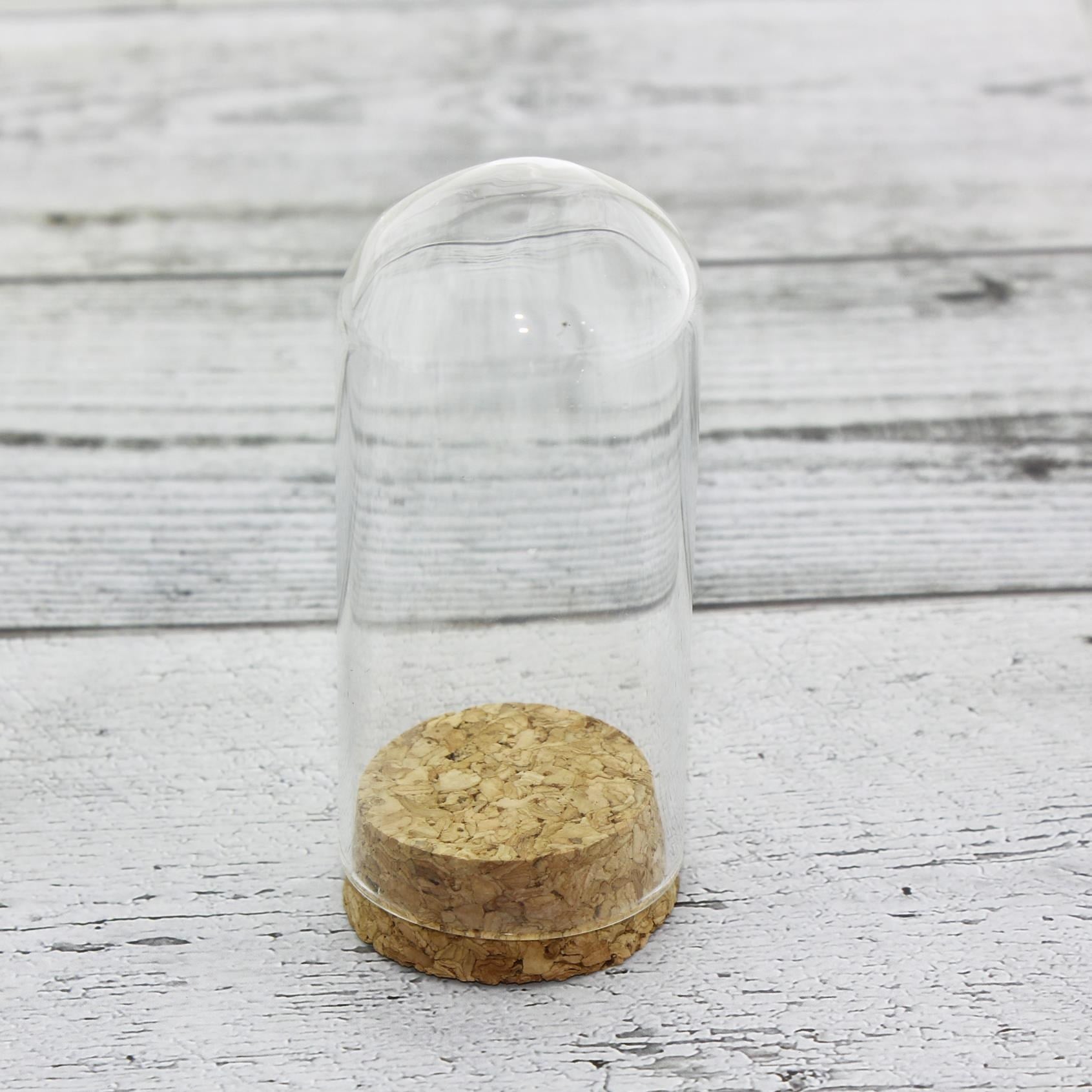 12 Adet 2,5 x 8cm Küçük Cam Ters Şişe Fanus Terrarium