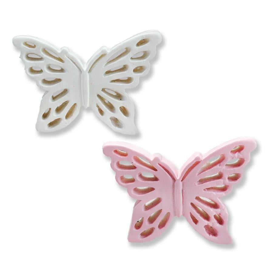 12 Adet 2,5x3,5cm Kelebek Biblo