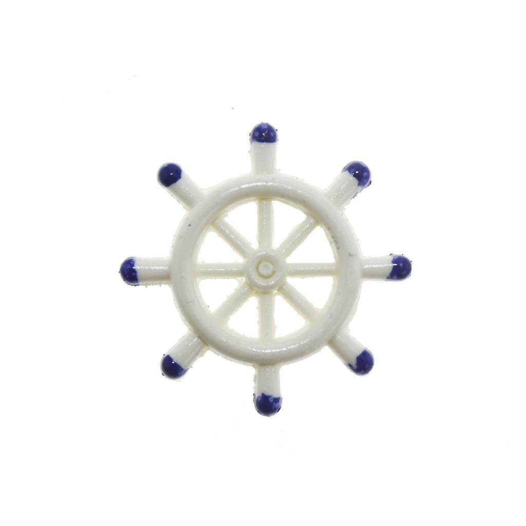 12 Adet 4cm Dümen Biblo Beyaz